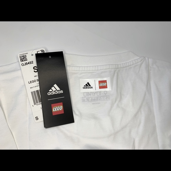 ADIDAS x LEGO Limited Edition Graphic T-Shirt Youth S 9-10yr NWT - Picture 5 of 5